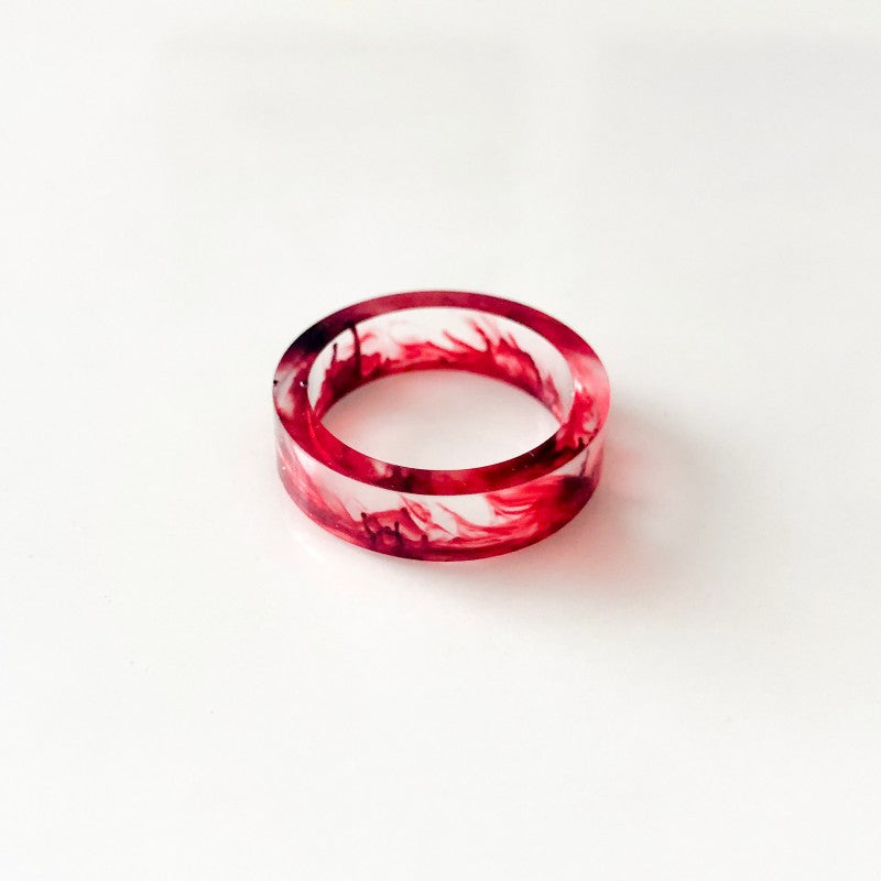 Wholesale Gothic Sfumato Crystal Resin Ring